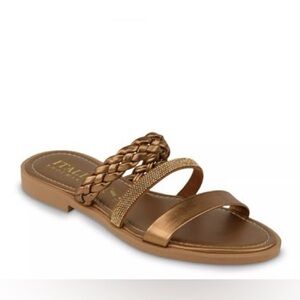 Italian Shoemakers Anina Sandal Bronze. Size 10
